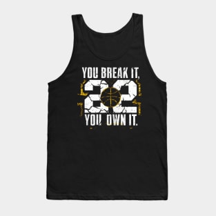 Distressed Cracked Cailtin clark you break it Tank Top